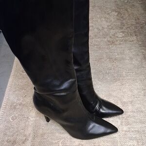 INC International Concepts Black Heeled Boots